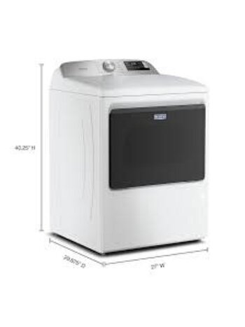 Maytag *MED6205RW Maytag Extra Power 7.4-cu ft Vented Electric Dryer ( White )