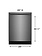 Frigidaire *GDPH4515AD Frigidaire Gallery Stainless Steel Tub 24-in Top Control Built-in Dishwasher ( Fingerprint Resistant Black Stainless Steel ) , OrbitClean , 52-Decibel