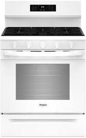 Whirlpool *WFGS5030RW Whirlpool Air Cooking Technology 30-in 5 burners 5-cu ft Air Fry Convection Oven Freestanding Natural Gas Range ( White )