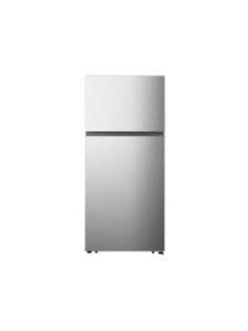 Hisense *HRT180N6ASE Hisense Top Mount 18-cu ft Standard-Depth 30-in Wide Top-Freezer Refrigerator ( Stainless Steel ) Garage Ready ENERGY STAR Certified