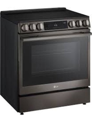 LG *LSEL6335ZE LG 6.3 cu ft. Electric Slide-In Range with ProBake Convection, InstaView and New Premium Handle