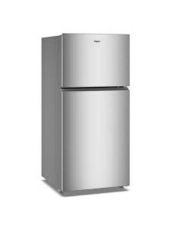 Whirlpool *WRTX3119SZ Whirlpool 19.3-cu ft Standard-Depth 30-in Wide Top-Freezer Refrigerator ( Fingerprint-Resistant Stainless Finish ) Garage Ready