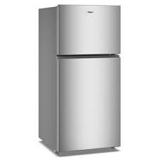 Whirlpool *WRTX3119SZ Whirlpool 19.3-cu ft Standard-Depth 30-in Wide Top-Freezer Refrigerator ( Fingerprint-Resistant Stainless Finish ) Garage Ready