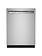 Kitchenaid *KDFE304RPS KitchenAid 24-in Front Control Built-in Dishwasher ( PrintShield Stainless Steel ) With Third Rack, ProWash, Sani Rinse , 41-Decibel