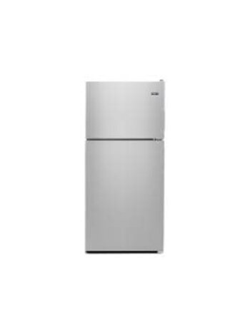 Maytag *MRT311FFFZ Maytag 20.5-cu ft Standard-Depth 33-in Wide Top-Freezer Refrigerator ( Fingerprint Resistant Stainless Steel )