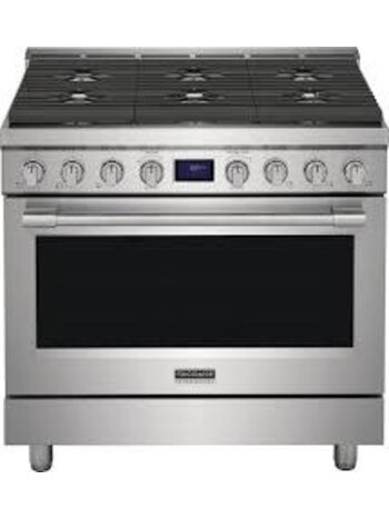 Frigidaire *PCFG3670AF Frigidaire Professional 36 in. 6 Burner Slide-In Gas Range in Stainless Steel with True Convection