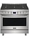 Frigidaire *PCFG3670AF Frigidaire Professional 36 in. 6 Burner Slide-In Gas Range in Stainless Steel with True Convection