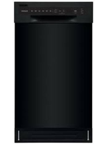 Frigidaire *FFBD1831UB  Frigidaire 18 in. Black Front Control Built-In Tall Tub Dishwasher with Stainless Steel Tub, ENERGY STAR, 52 dBA