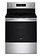 Whirlpool *WFES4530SZ  Whirlpool 30-in Glass Top 5 burners 5.3-cu ft Air Fry Convection Oven Freestanding Electric Range ( Stainless Steel )