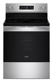 Whirlpool *WFES4530SZ Whirlpool 30 in. 5 Element Freestanding Electric Range in Fingerprint Resistant Stainless Steel with Air Cooking Technology