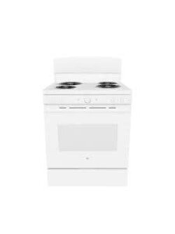GE *JBS460DMWW GE 30 in. 4 Burner Element Free-Standing Electric Range in White