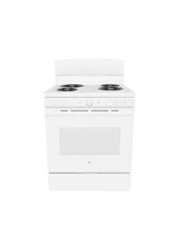 GE *JBS460DMWW GE 30 in. 4 Burner Element Free-Standing Electric Range in White
