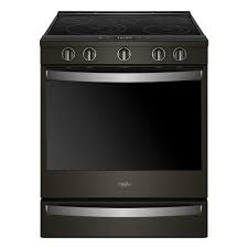 Whirlpool *WEE750H0HV  Whirlpool 6.4 cu ft. 5 Element Smart Slide-In Electric Range with Air Fry, When Connected in Fingerprint Resistant Black Stainless