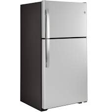 GE *GIE22JSNRSS GE® ENERGY STAR® 21.9 Cu. Ft. Top-Freezer Refrigerator