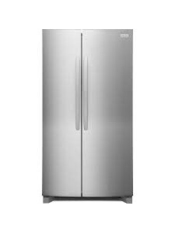 Frigidaire *FRSN2610AF Frigidaire 36 in. 26 cu. ft. Standard Depth Side-by-Side Refrigerator in Stainless Steel with CrispSeal Crispers