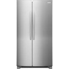 Frigidaire *FRSN2610AF Frigidaire 36 in. 26 cu. ft. Standard Depth Side-by-Side Refrigerator in Stainless Steel with CrispSeal Crispers