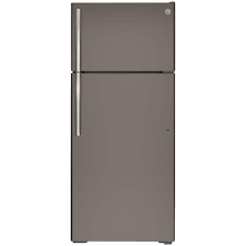 GE *GTE18GMNRES GE 17.5-cu ft Standard-Depth 28-in Wide Top-Freezer Refrigerator ( Slate ) ENERGY STAR Certified