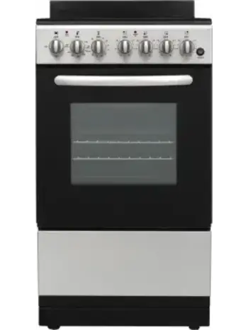 Element EER204MSCS 20 Inch Freestanding Electric Range with 4 Smoothtop Elements, 1.9 Cu. Ft. Oven Capacity, Storage Drawer, Broil, Timer, Indicator Light, and Manual Clean: Stainless Steel