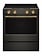 Kitchenaid *KSES530SBE KitchenAid 30-in Glass Top 5 burners 5.3-cu ft Air Fry Convection Oven Slide-In Electric Range ( Black Ore )