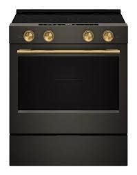 Kitchenaid *KSES530SBE KitchenAid 30-in Glass Top 5 burners 5.3-cu ft Air Fry Convection Oven Slide-In Electric Range ( Black Ore )