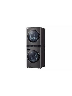 LG *WKEX200HBA  27 in. Black  Steel WashTower Laundry Center with 4.5 cu. ft. Front Load Washer and 7.4 cu. ft. Electric Dryer