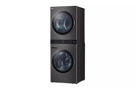 LG *WKEX200HBA  27 in. Black  Steel WashTower Laundry Center with 4.5 cu. ft. Front Load Washer and 7.4 cu. ft. Electric Dryer