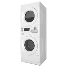 Whirlpool *CET9000GQ  White Commercial Laundry Center with 3.1 cu. ft. Washer and 6.7 cu. ft. 240-Volt Electric Vented Dryer Coin Operated