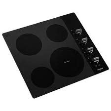 Whirlpool *WCE55US4HB Whirlpool 24-in 4 burners Smooth surface Black Electric Cooktop