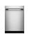 Kitchenaid *KDTS434SPS KitchenAid 24 in. Top Control Built-In Tall Tub 44 dBA Dishwasher in PrintShield Stainless with 360 MaxJets 3rd Rack