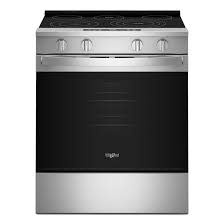 Whirlpool *WSES5030SZ Whirlpool 30 in. 5 Element Slide-In Electric Range in Fingerprint Resistant Stainless Steel with Air Cooking Technology
