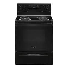 Whirlpool *WFC315S0JB Whirlpool 30 in. 4.8 cu. ft. 4 Burner Element Electric Range with Self-Cleaning in Black with Storage Drawer