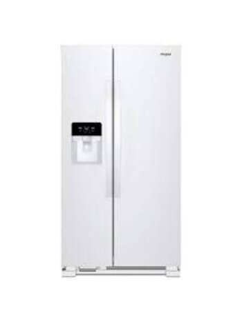 Whirlpool *WRS331SDHW Whirlpool 21.4-cu ft Standard-Depth 33-in Wide Side-by-Side Refrigerator with Ice Maker ,Water and Ice Dispenser ( White ) ENERGY STAR Certified