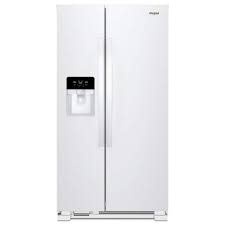 Whirlpool *WRS331SDHW Whirlpool 21.4-cu ft Standard-Depth 33-in Wide Side-by-Side Refrigerator with Ice Maker ,Water and Ice Dispenser ( White ) ENERGY STAR Certified