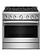 Kitchenaid *KFGS936SSS KitchenAid 36-in 6 burners 5.1-cu ft Air Fry Convection Oven Slide-In Natural Gas Range ( Stainless Steel )