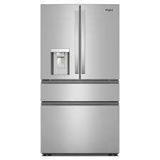 Whirlpool *WRMF3636SZ Whirlpool 36 in. 24.5 cu. ft. Standard Depth French Door Refrigerator in Fingerprint Resistant Stainless Steel