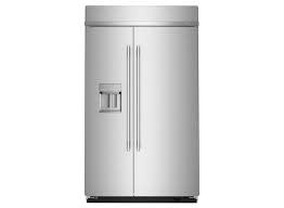 Kitchenaid *KBSD748SPS KitchenAid - 29.4 Cu. Ft. Built-In Side-by-Side Refrigerator with Exterior Water and Ice Dispenser with Measured Fill - Stainless Steel