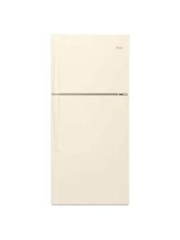 Whilrpool *WRT519SZDT Whirlpool 19.1-cu ft Standard-Depth 30-in Wide Top-Freezer Refrigerator ( Biscuit )