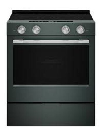 Kitchenaid *KSES530SJP KitchenAid 30-in Glass Top 5 burners 5.3-cu ft Air Fry Convection Oven Slide-In Electric Range ( Juniper )