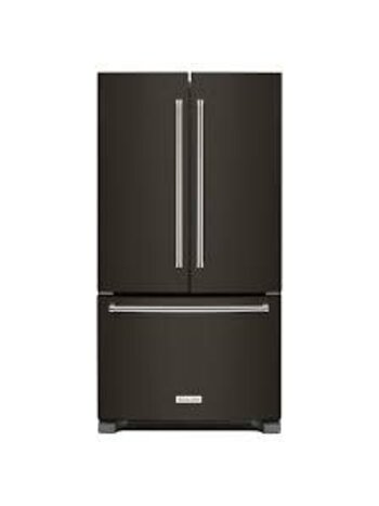 Kitchenaid *KRFC302EBS KitchenAid Counter-Depth 21.9-cu ft 3 -Door 36-in Wide with Ice Maker ( Black Stainless with PRINTSHIELD Finish )