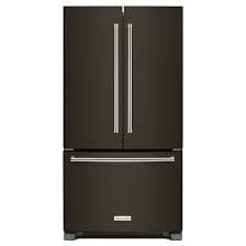 Kitchenaid *KRFC302EBS KitchenAid Counter-Depth 21.9-cu ft 3 -Door 36-in Wide with Ice Maker ( Black Stainless with PRINTSHIELD Finish )
