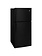 Whirlpool *WRT519SZDB Whirlpool 19.1-cu ft Standard-Depth 30-in Wide Top-Freezer Refrigerator ( Black )