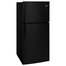 Whirlpool *WRT519SZDB Whirlpool 19.1-cu ft Standard-Depth 30-in Wide Top-Freezer Refrigerator ( Black )