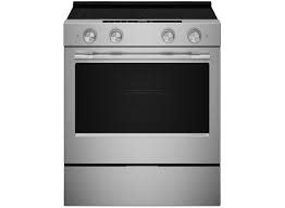 Kitchenaid *KSES530SPS KitchenAid 30-in Glass Top 5 burners 5.3-cu ft Air Fry Convection Oven Slide-In Electric Range