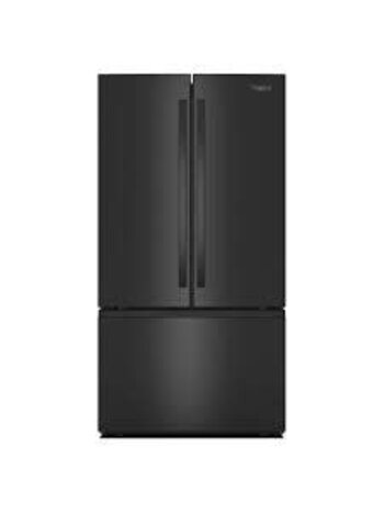 Whirlpool *WRFF3136SB Whirlpool Standard-Depth 30.52-cu ft 3 -Door 36-in Wide with Ice Maker ( Black ) ENERGY STAR Certified