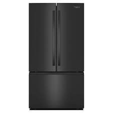 Whirlpool *WRFF3136SB Whirlpool Standard-Depth 30.52-cu ft 3 -Door 36-in Wide with Ice Maker ( Black ) ENERGY STAR Certified
