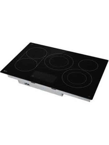 LG *CBEW3017BE LG 30-in 5 burners Smooth surface Black Smart Compatible Electric Cooktop