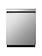 LG *LDNFC33LS LG 24-in Front Control Built-in Dishwasher ( Printproof Stainless Steel ) With Third Rack, Flush Fit Install and AutoVent Dry , 48-Decibel