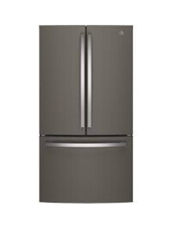 GE *GNE27JMMES GE 27 cu. ft. French Door Refrigerator in Slate with Internal Dispenser, Fingerprint Resistant,ENERGY STAR