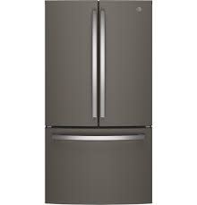 GE *GNE27JMMES GE 27 cu. ft. French Door Refrigerator in Slate with Internal Dispenser, Fingerprint Resistant,ENERGY STAR