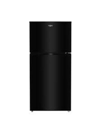 Whirlpool *WRTX5419SB Whirlpool 19.3-cu ft Standard-Depth 30-in Wide Top-Freezer Refrigerator ( Black ) Garage Ready ENERGY STAR Certified